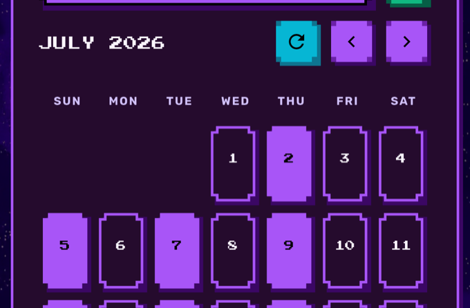 Select a workout, then tap every date you want it trained on across the weeks.